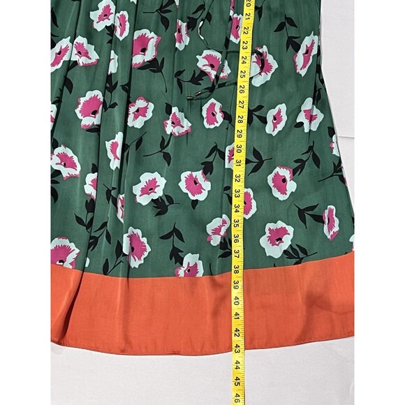 Anthropologie Mireille Pleated Floral Dress Small Colorful Capsule Minimalist - Picture 7 of 13